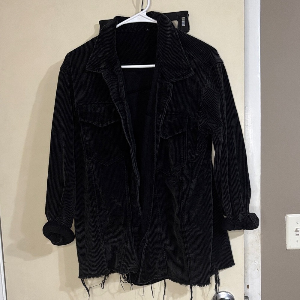 Oversized corduroy jacket